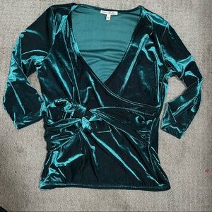 New express velvet shirt